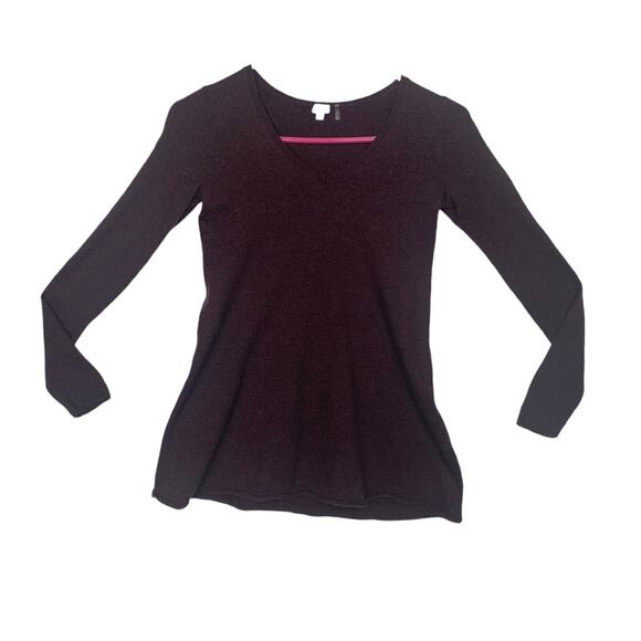 Bela NYC womens small burgundy long sleeve sweater wool soft casual - Picture 1 of 8